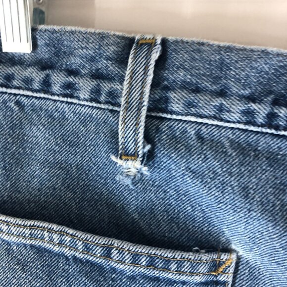 Carhartt Signature Denim Dungaree Original Carpenter Jeans 40x32 Actual 38x31 - Picture 4 of 9